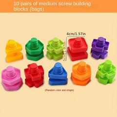 Baby Screw Toy Nut Assembly Educational Building Blocks