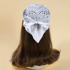 Boho Style Turban Triangle Hair Bandana Floral Print Scarves Vintage