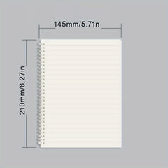 Transparent Hardcover Ruled Spiral Notebook Lined Journal Writing Diary
