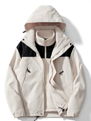 Women's 3-in-1 Outdoor Sports Jacket - Windproof & Waterproof