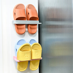 Punch Bathroom Slippers Drain Storage Rack Random