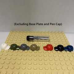7pcs Mini Building Block Character Peaked Cap DIY Toys