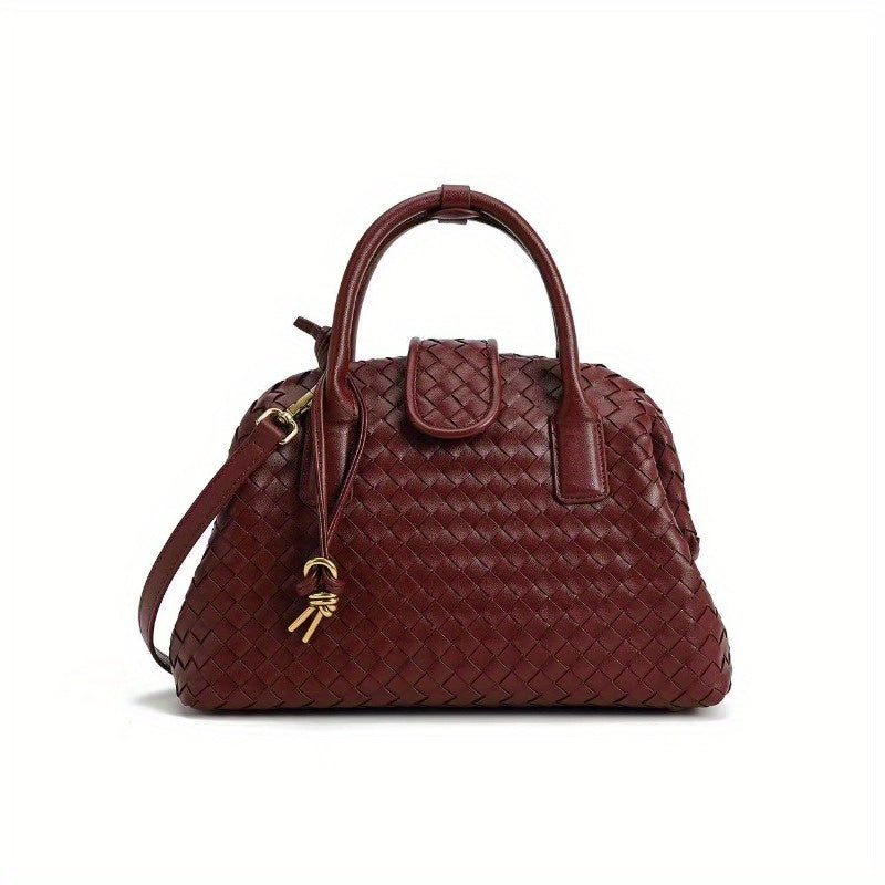 Women's Woven Crossbody Shoulder Bag Convertible Handbag