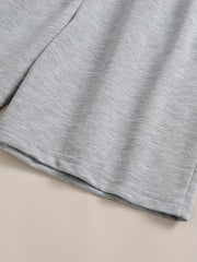 Casual Solid Sports Shorts With Pockets Tie Waist for Women