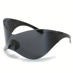 Y2K Wrap Around Sunglasses For Women Men Shield Glasses UV400