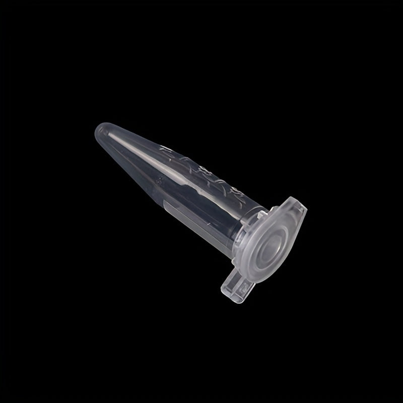 50pcs 0.5ml Clear Micro Plastic Test Tubes with Snap Caps