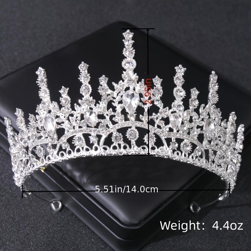 Baroque Crystal Golden Metal Bridal Crown Tiara Wedding Bridal Tiara