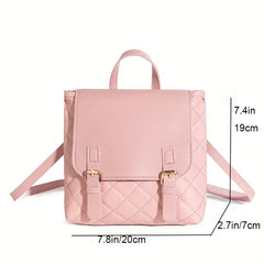 Girls Square Backpack Lightweight Student Bag