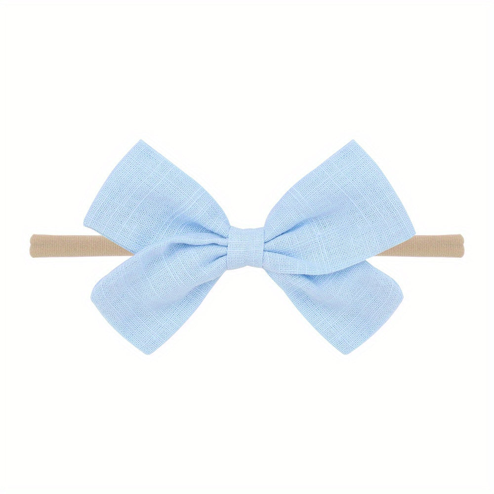 Sweet Fabric Bow Headband Hairband for Baby Girls