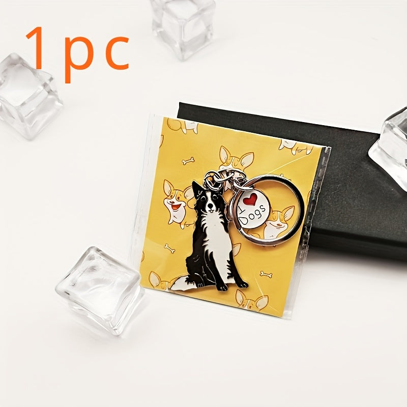 Shepherd Dog Keychain Pendant for Car Keys Backpacks Wallets