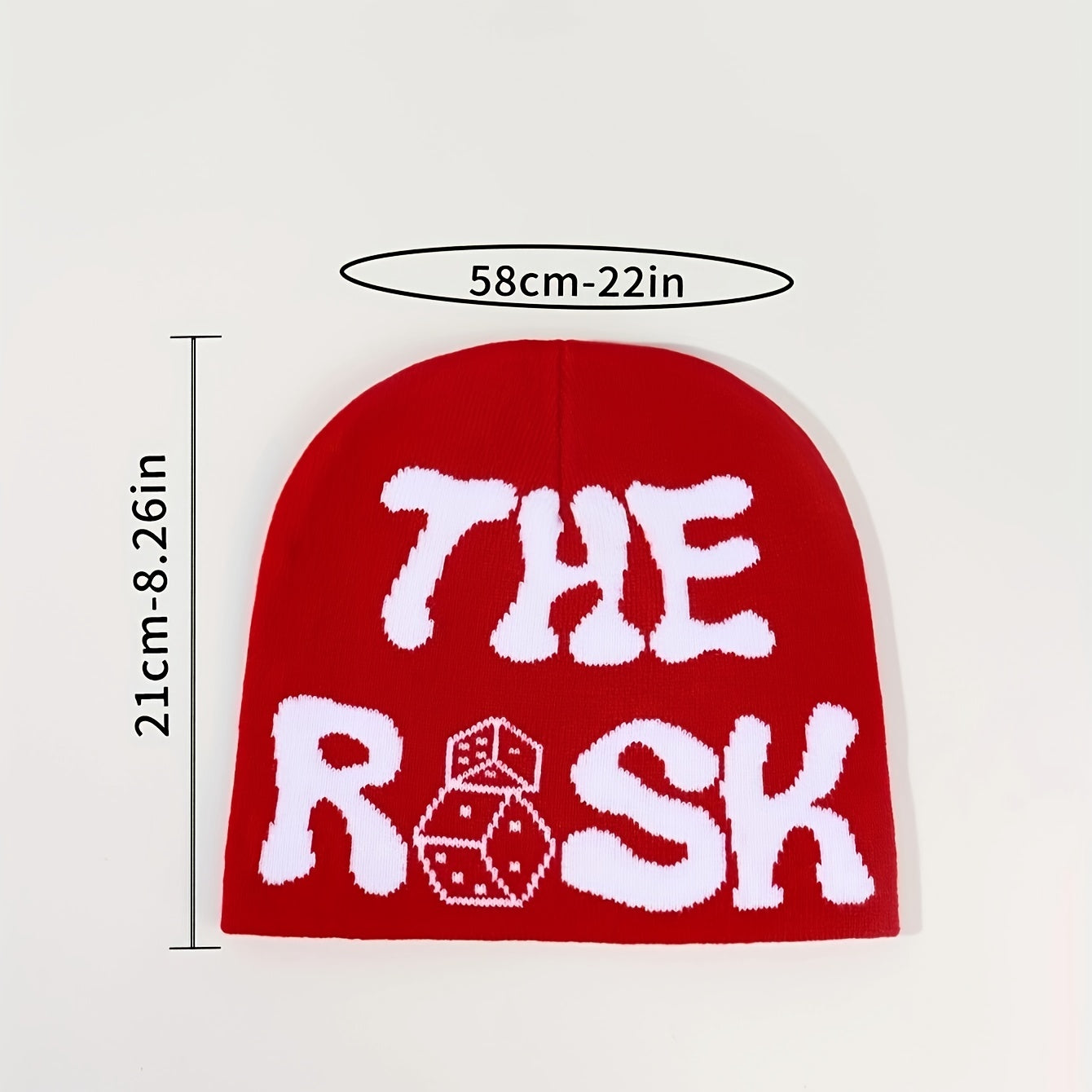 English Jacquard Knitted Hat Hip Hop Cap Warm Letter Cap