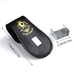 1pc Billiard PU Leather Chalk Holder