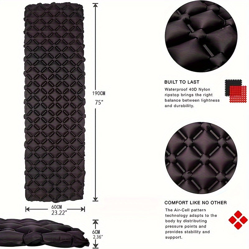 Ultra Light Folding Air Mattress TPU Outdoor Air Mattress Camping Waterproof Mat