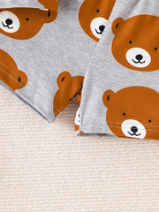 Newborn Boys Bear T shirt & Shorts Set