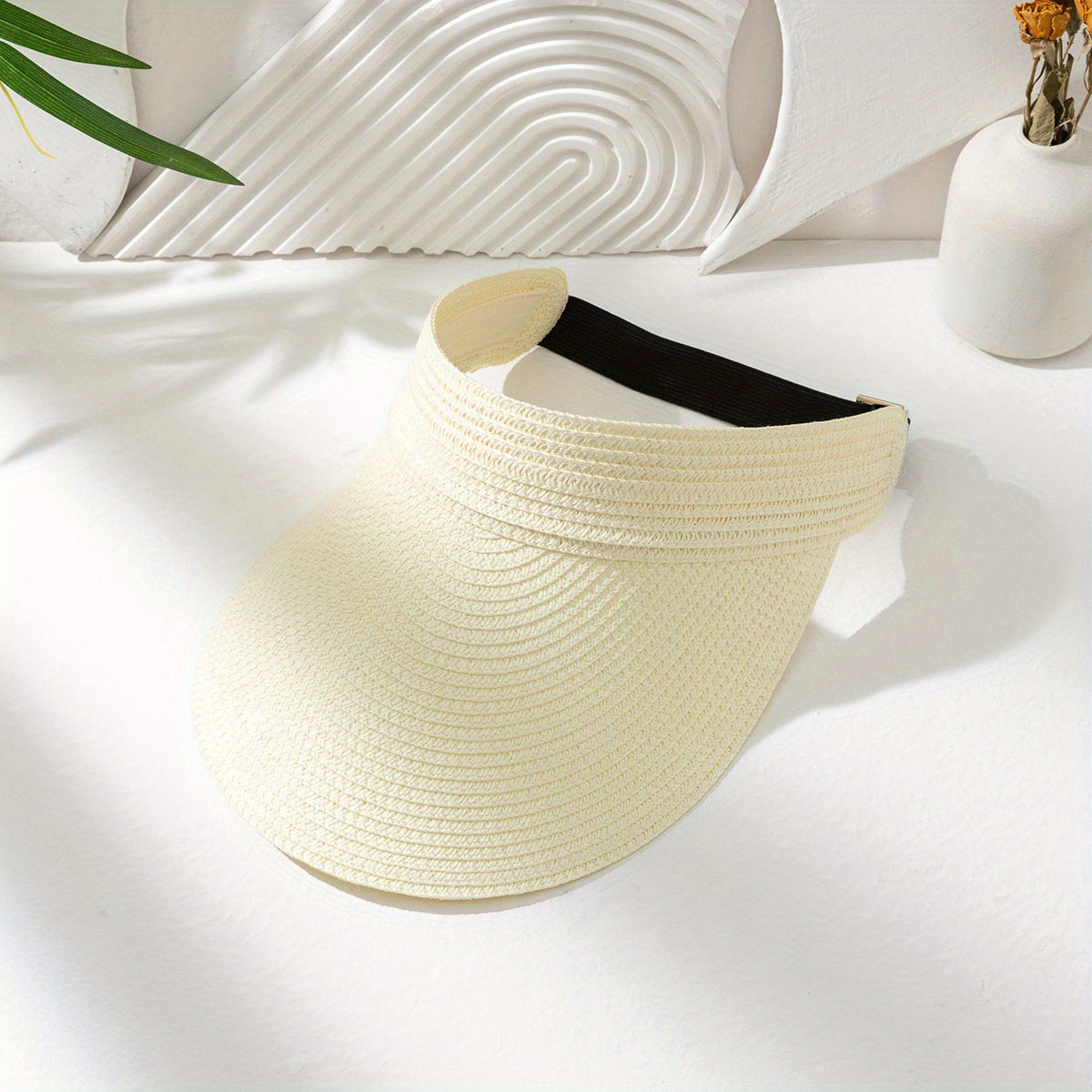 Wide Brim Straw Beach Hat for Women