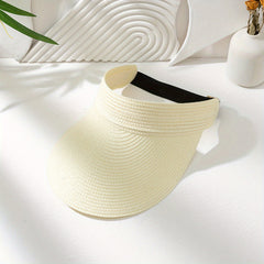 Wide Brim Straw Beach Hat for Women