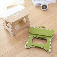 1pc Folding Stools Portable Handle Lightweight Plastic Chair Outdoor Camping