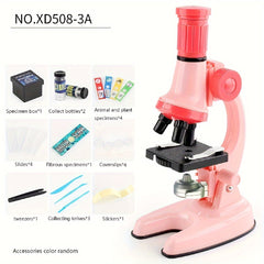 HD Microscope Kids Science Experiment Set Multimagnification Mirror Combo