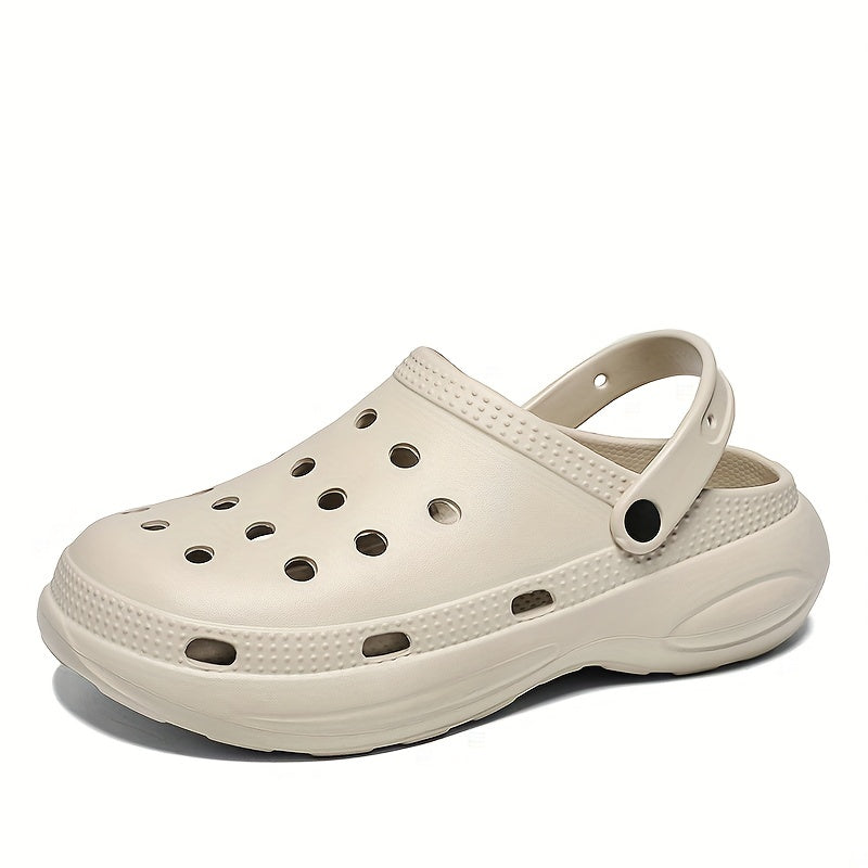 Men's Closed Toe Platform Clogs Outdoor Wear resistant Anti skid Beach Clogs
