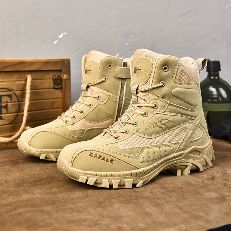 Men's Outdoor Zipper Tactical Boots - Anti-skid Training Boots