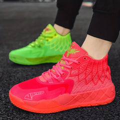 Men's Shock Absorbing Ankle Top Basketball Shoes Non Slip Athletic Style