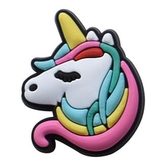17pcs Unicorn Shoe Charms for Clogs Jigs Bubble Slides Sandals - PVC Decorations