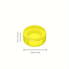 500pcs Transparent Colorful Tile Round 1x1 Building Block Accessories