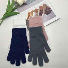 Winter Warm Knitted Gloves Solid Coldproof Gloves