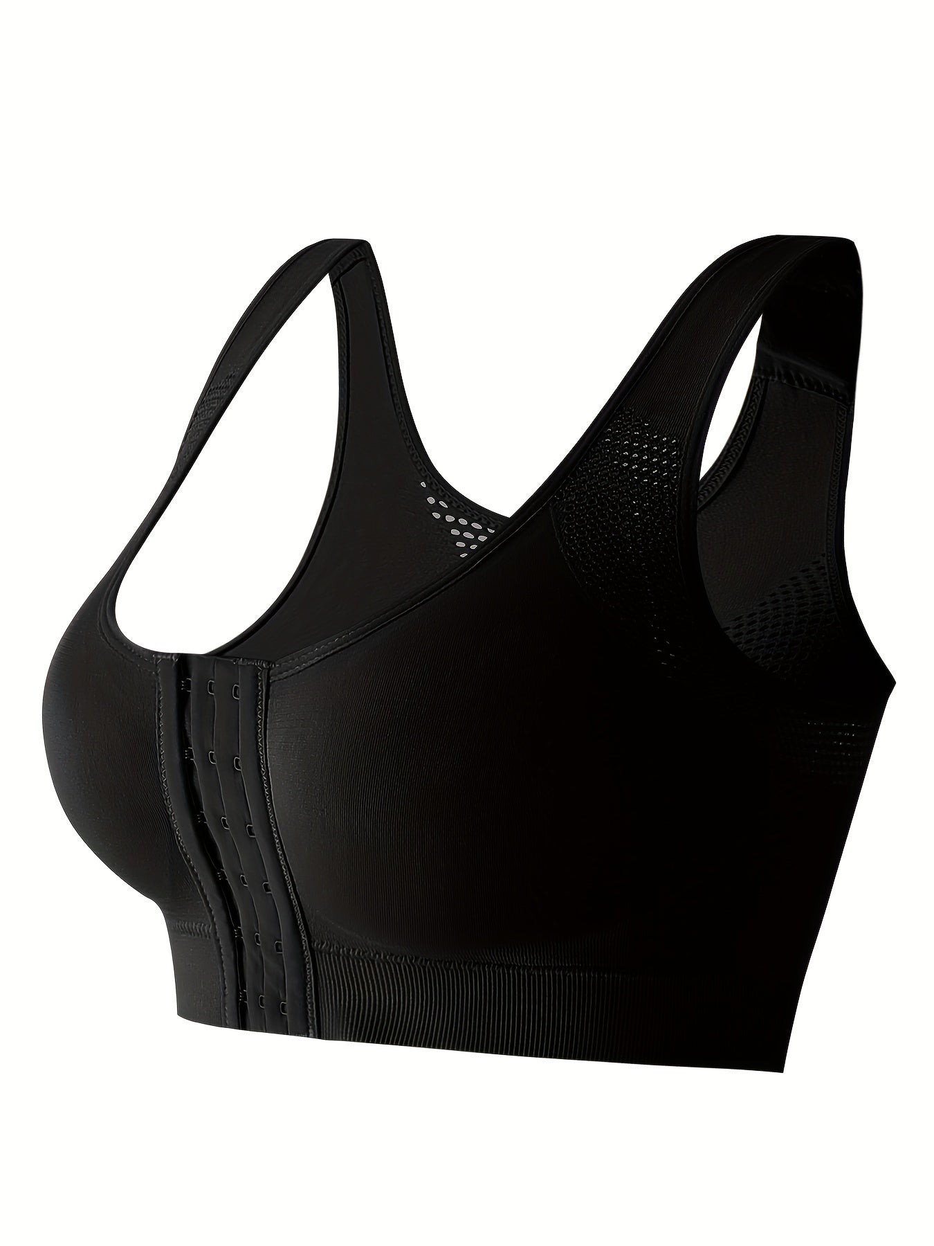 Wireless Sports Bra Front Buckle Comfy Push Up Anti Sagging Tank Bra