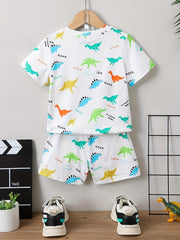 Baby Boys Suit Split T-shirt and Shorts Set