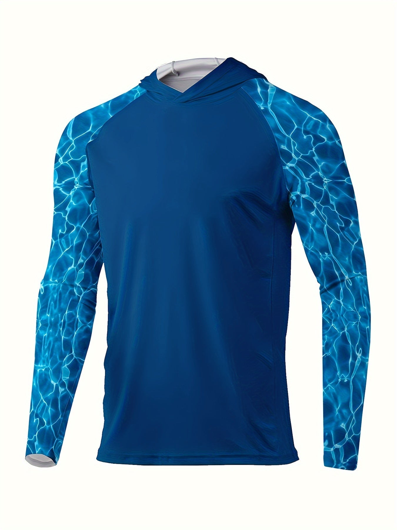 Men's UPF 50 Sun Protection Hoodie Raglan Long Sleeve