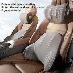 Ergonomic Car Headrest and Lumbar Support Cushion