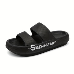 Men's Non Slip Lightweight Slides for Indoor Outdoor Beach Summer