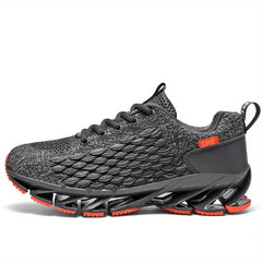 Men's Fish Scale Lace-up Blade Sneakers Outdoor Non-slip Shoes