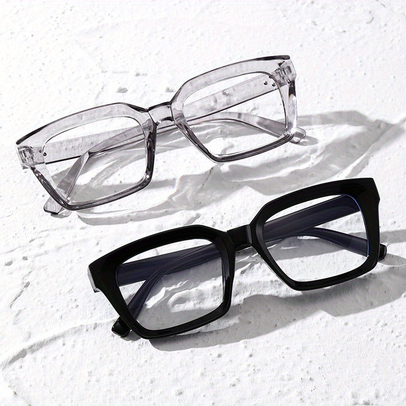 Clear Lens Glasses Square Eyewear Anti Light Eyeglasses