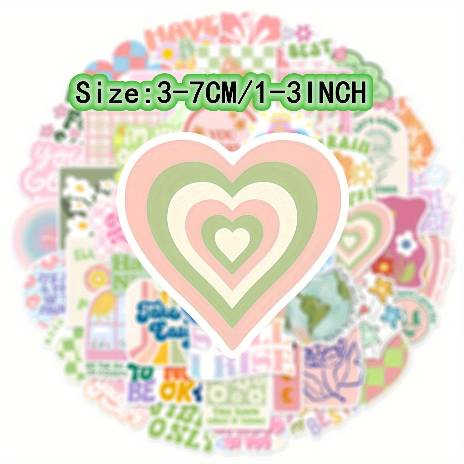 50pcs Literary Series Graffiti Stickers for Laptop Water Cup Decoration
