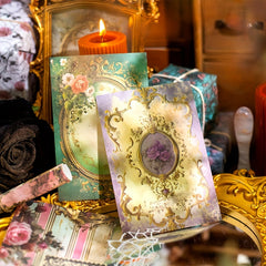 30pcs Retro Dream Flower Theme DIY Collage Material for Diary Decoration