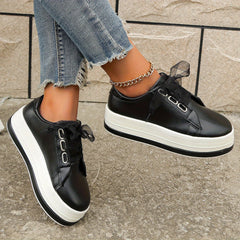 Womens Platform Sneakers Outdoor Shoes Lightweight & Comfortable Low Top Shoes