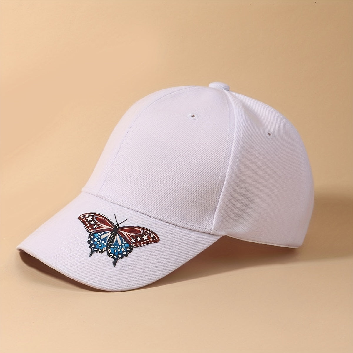Flag Butterfly Baseball Cap Printed Dad Hat Independence Sun Hats