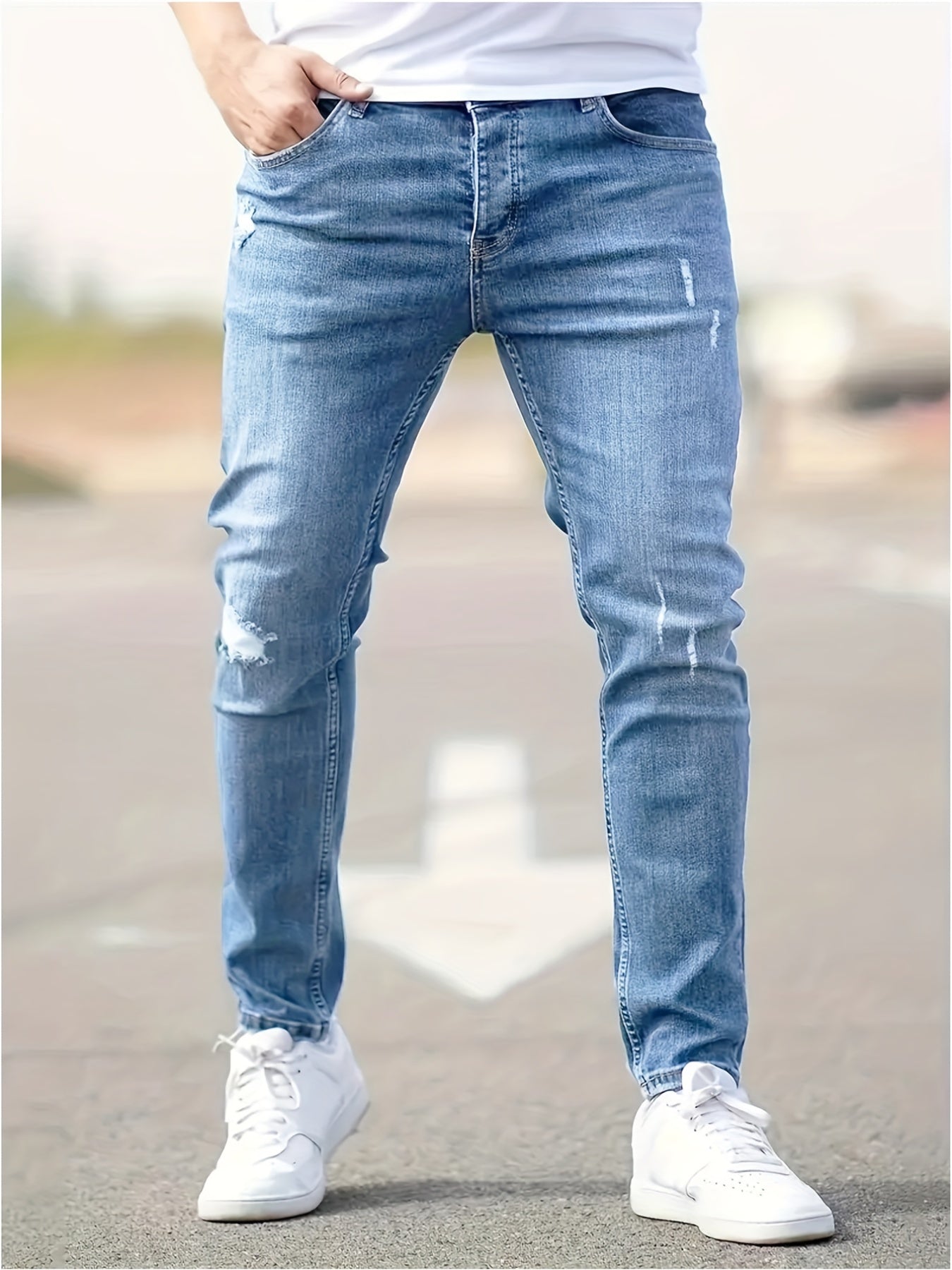 Slim Fit Stretch Denim Jeans for Men