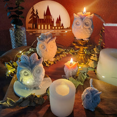 Small Owl Scented Candle Silicone Mold 2.01inch