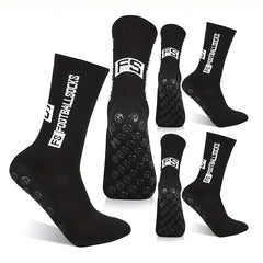 Silicone Dots Non slip Football Socks Sport Crew Socks For Soccer Running