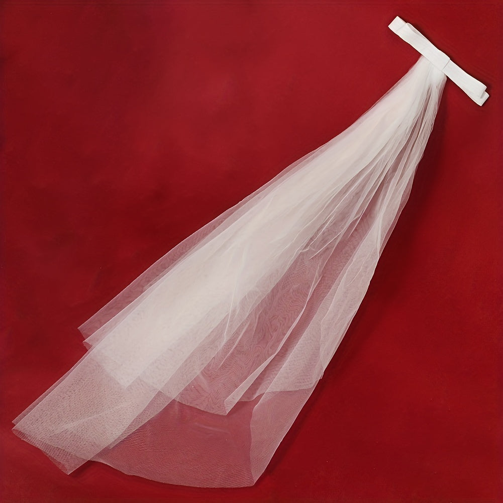 Bridal Headband Veil Photography Accessories Hair Comb