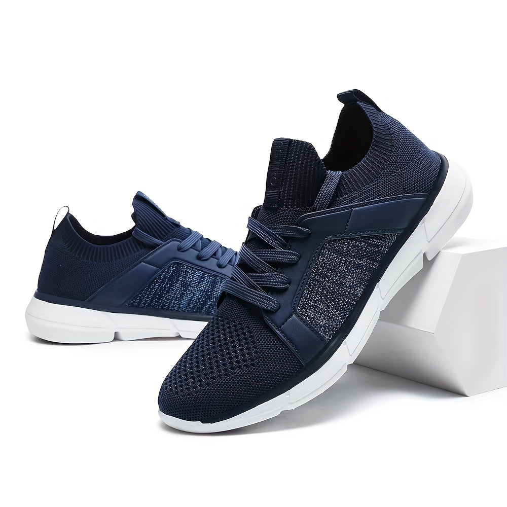 Men's Breathable Running Sneakers Shock Absorption Shoes