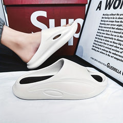 Men's Non Slip Platform Slides Comfortable Cloud Slides