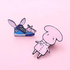 Cartoon Rabbit Brooch Couple Friendship Small Gift