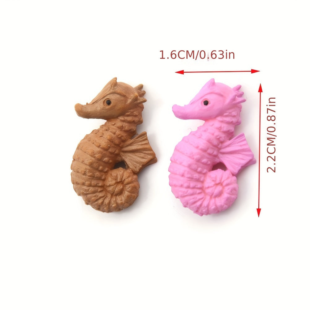 4pcs Dollhouse Bonsai Fairy Garden Seahorse Decor