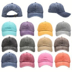 Vintage Distressed Baseball Cap Unisex Casual Dad Hat Lightweight Sun Hats