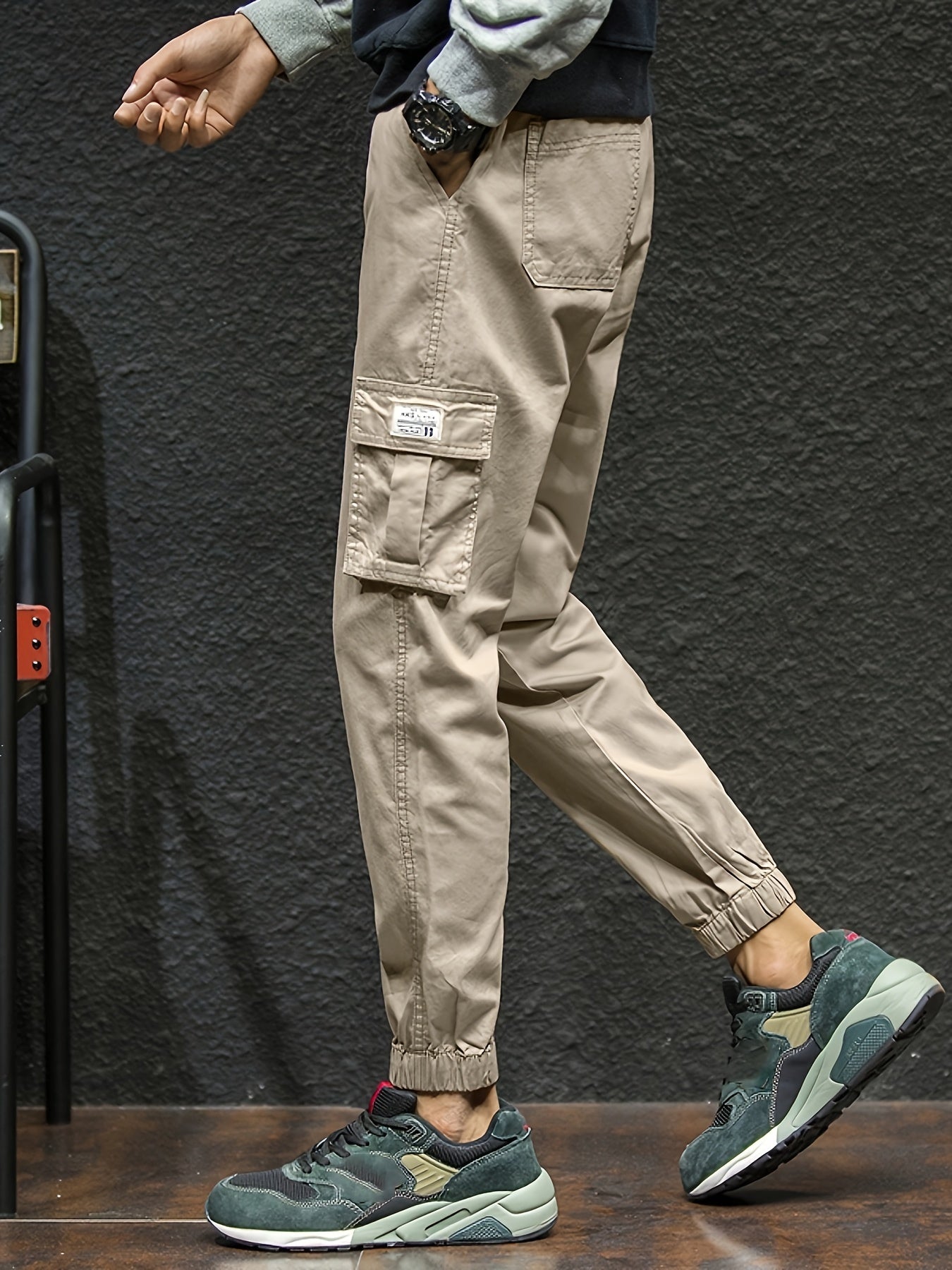 Cargo Pants Men's Casual Techwear Drawstring Cargo Pants Hip Hop Joggers