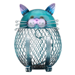 Cat Coin Box Piggy Bank Iron Art Handcrafts Home Decor